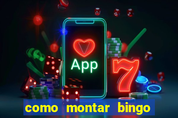 como montar bingo brinquedos toia